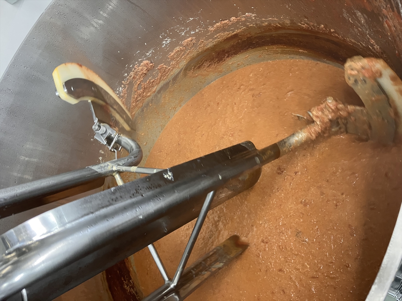 蟹パスタソース開発