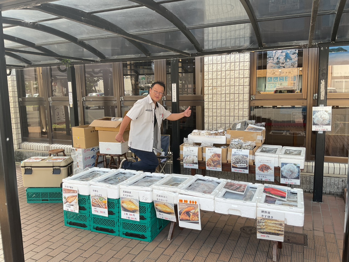 事業者による直販開催中！あめかつさん・喜代三郎さん